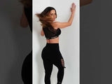 Legging Cós Médio Superhot Comfy Preto CAL5469 Proteção UV50+